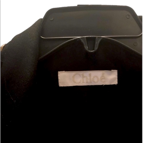 NWOT Chloé Black/Brass Chain Cropped Blazer - FR Size 36 - US Size 4 - Picture 3 of 6